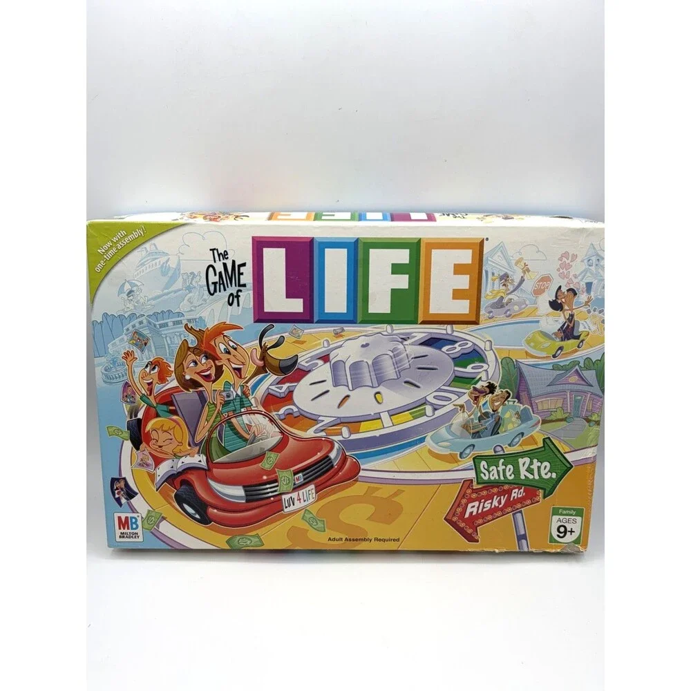 The Game of Life Board Game Milton Bradley 2007 Complete with Game Pieces